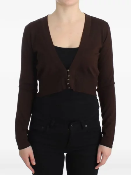 Decupat cardigan Roberto Cavalli maro