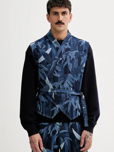 Дънков елек Kenzo тъмносиньо