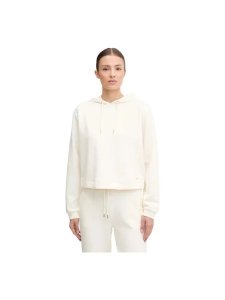 Bluza z kapturem Guess z kapturem beżowa