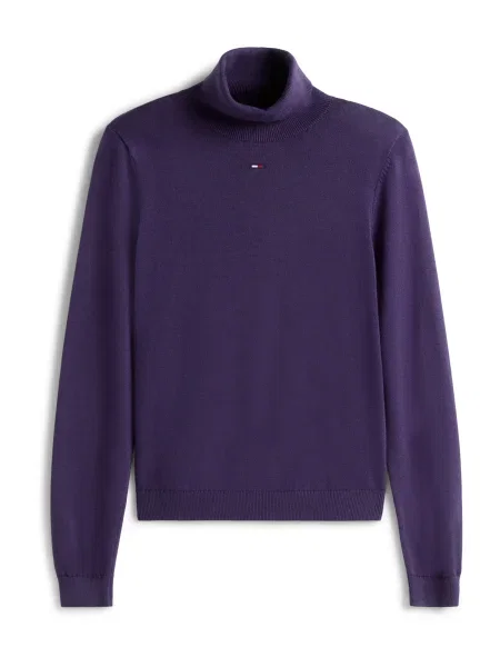 Tommy Jeans Bluză cu gât Essential violet