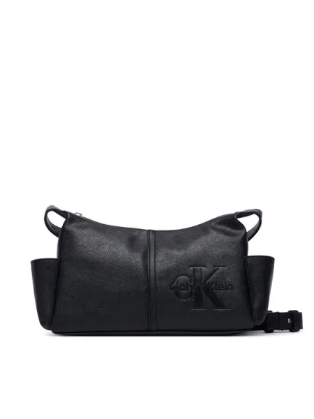Calvin Klein Torebka Pockets Monologo Crossbody czarny
