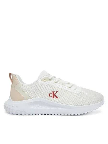 Calvin Klein Jeans sneakersy EVA RUNNER L-UP MIX MESH LOGO CK biały