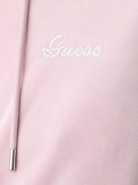 Велюровый свитер Guess с капюшоном
