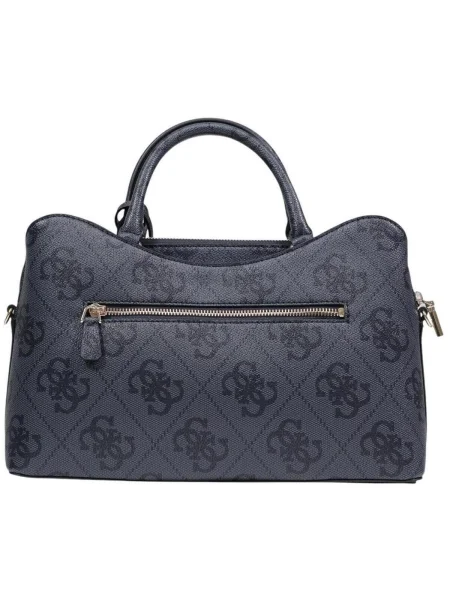 Crossbody kabelka Guess s autogramom sivá