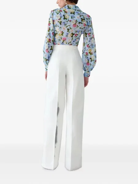 Pantaloni Carolina Herrera alb
