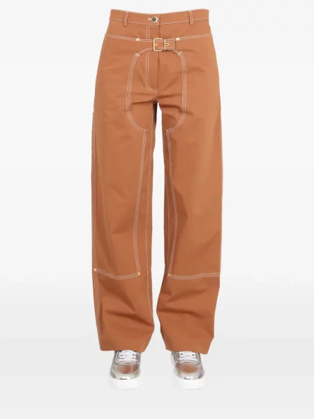 Pantaloni Stella Mccartney cu cataramă maro