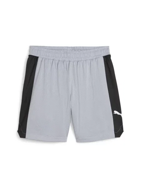 Дитячі Шорти спортивні PUMA Bball Blueprint Mesh Shorts комбінований верх сірий