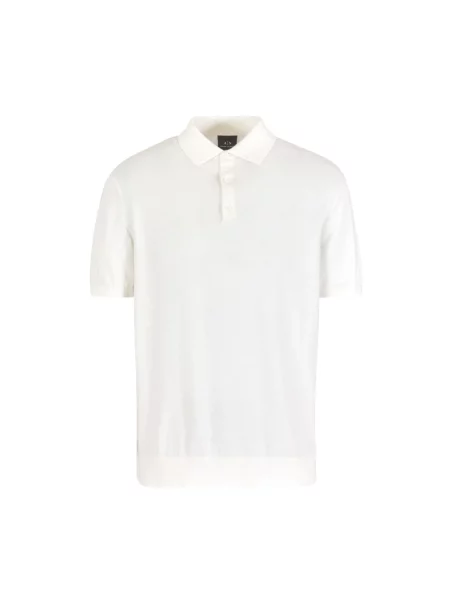 Koszulka polo Armani Exchange z logo biała