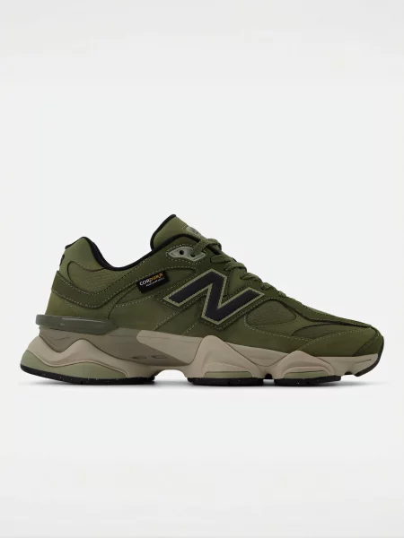 Кожаные повседневные кроссовки New Balance 990 зеленые