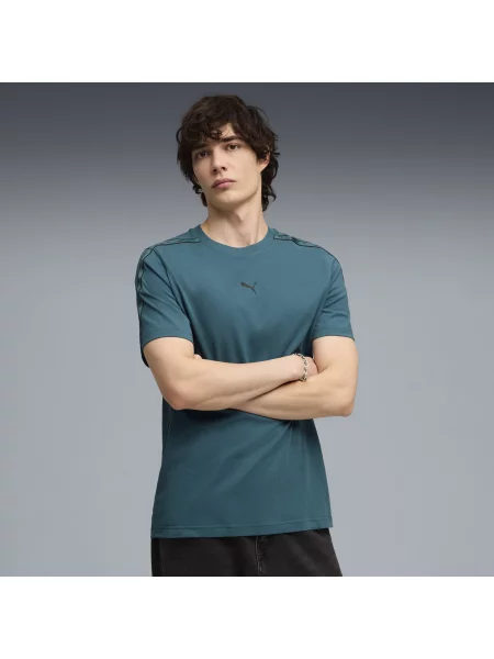 PUMA koszulka Essentials Tape Odzież S zielony