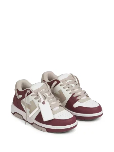Sneakerși Off-white din piele business alb