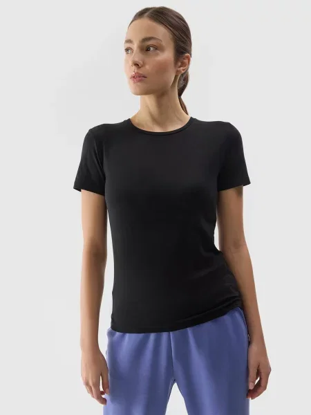 4F t-shirt koszulka treningowa XS czarna