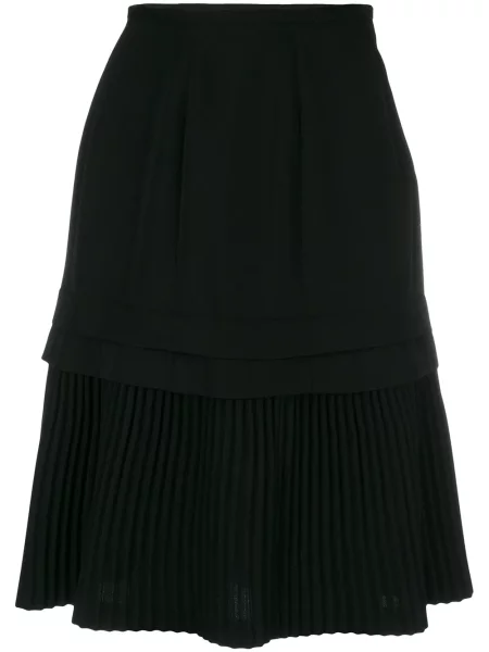 Plisované plisované sukně Comme Des Garçons Pre-owned černé