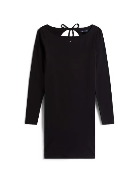 Rochie din denim Tommy Jeans negru