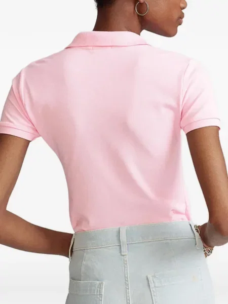 Δερμάτινο polo Polo Ralph Lauren με αυτόγραφο λευκό