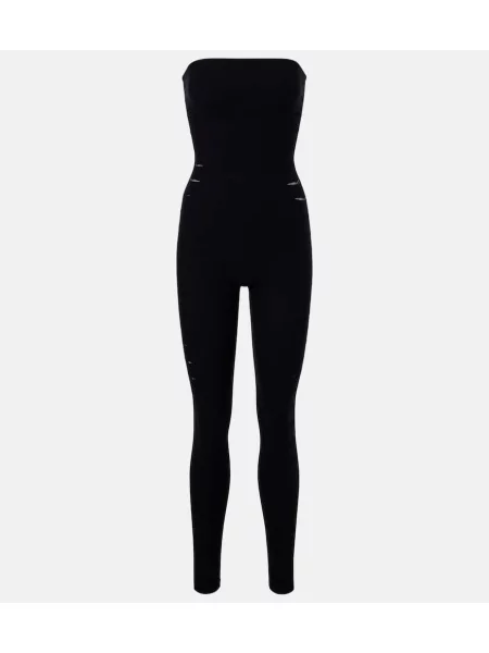 Wyciąć kombinezon Wolford z dżerseju bez ramiączek czarny