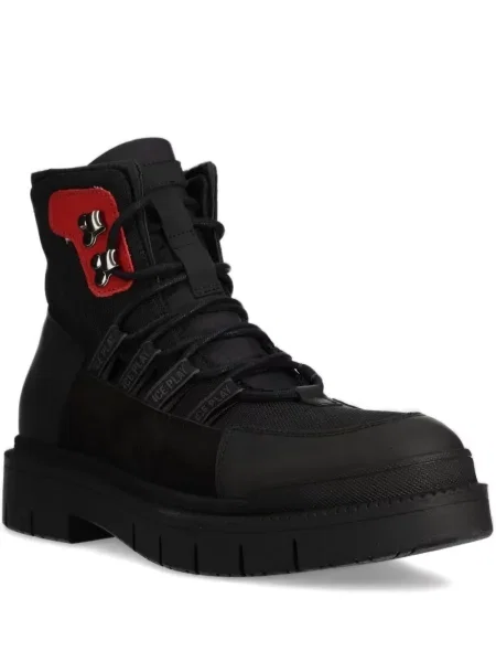 Turystyka piesza buty trekkingowe Ice Play sznurowane koronkowe czarne