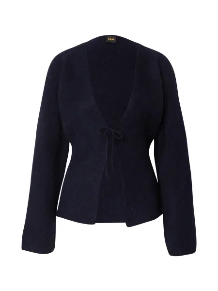 BOSS Geacă tricotată C_Farfal închis albastru