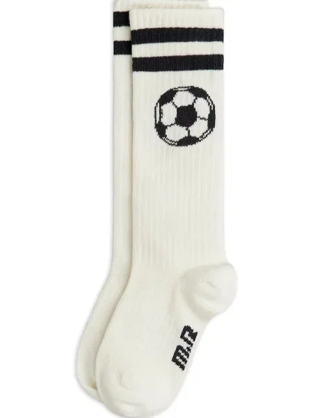 Mini Rodini podkolenky Football bílé
