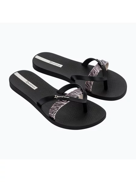 Șlapi pentru femei Ipanema Kirei Chic black/light beige negru