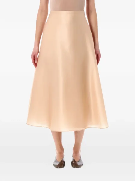 Fustă midi Alberta Ferretti până la genunchi din organza