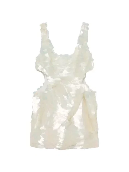 Rochie mini Simkhai cu paiete alb