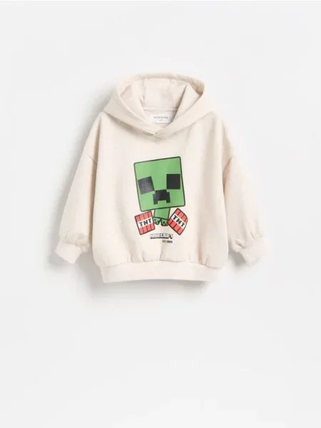Reserved Mikina Minecraft béžová