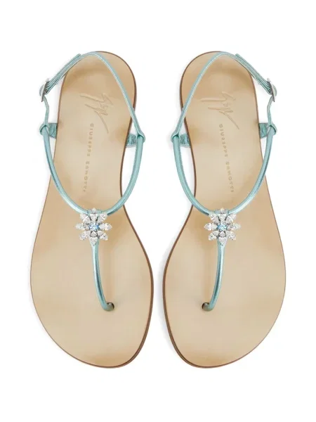 Sandale Giuseppe Zanotti de cristal albastru