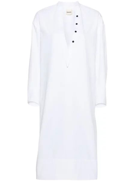 Rochie midi Khaite până la genunchi de costum alb