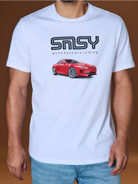 Sinsay Koszulka z nadrukiem biały