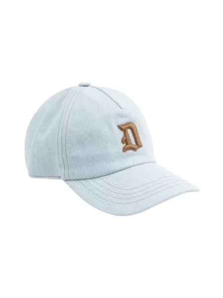 Czapka z daszkiem Dondup z logo niebieska
