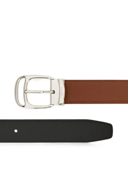 Cu centură reversibil curea Ferragamo maro