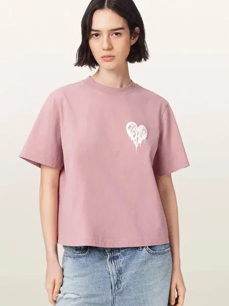 AllSaints tricou pentru femei din TRIP roz
