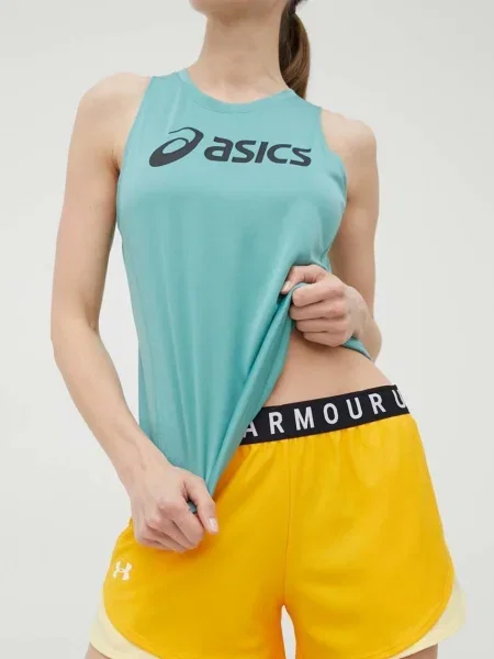 Къс панталон за трениране Under Armour Play Up оранжево с принт със стандартна талия жълто