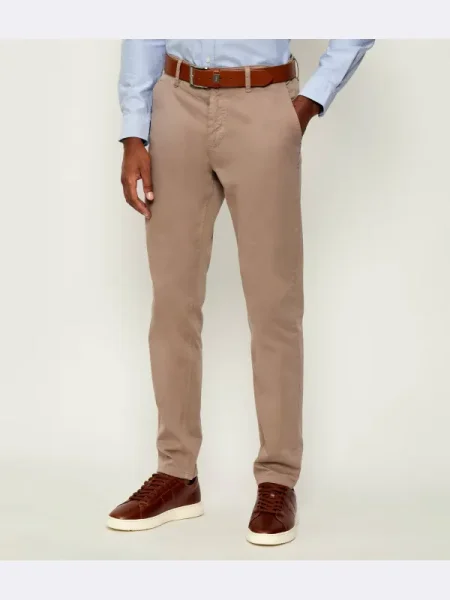 BOSS ORANGE Pantaloni chino | Tapered fit bej