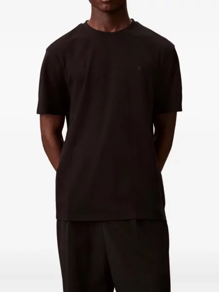 Tricou Calvin Klein cu decolteu rotund negru