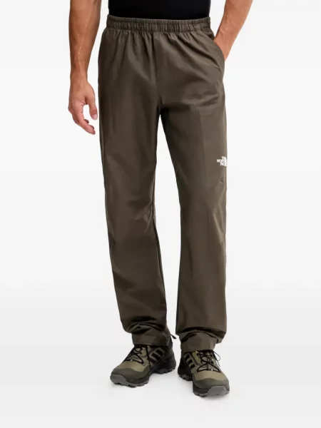 Pantaloni The North Face alergare cu autograf verde