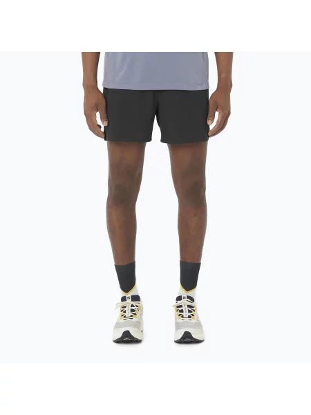 Мъжки шорти за бягане Salomon SHAKEout Easy 5" deep black черно