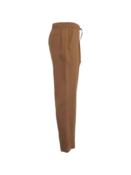 Pantaloni Amaranto cu cordon maro