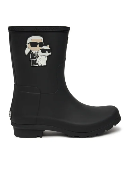 Гумени ботуши Karl Lagerfeld KALOSH черно