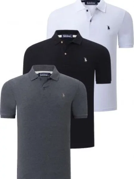 Polo majica Dewberry siva