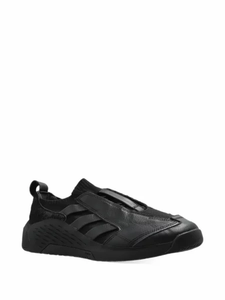 Sală de gimnastică lung sutien Adidas din piele negru