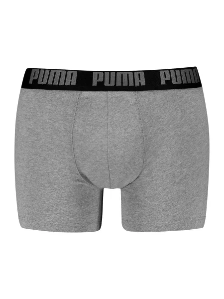 PUMA Boxeri Everyday gri deschis / negru alb