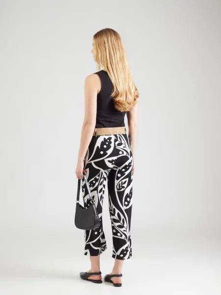 ZABAIONE Pantaloni negru alb