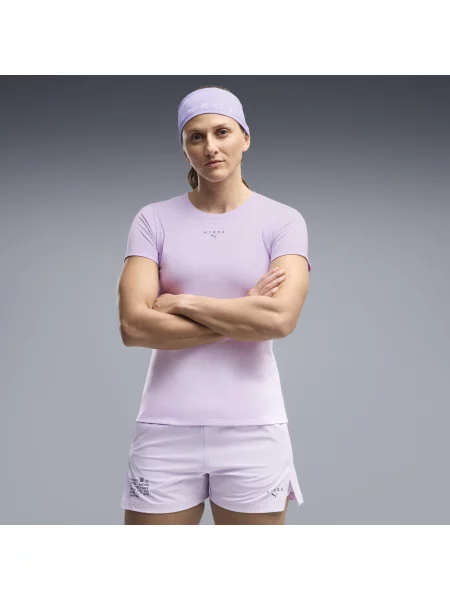 Koszulka PUMA x HYROX z grafiką PUMA fioletowa