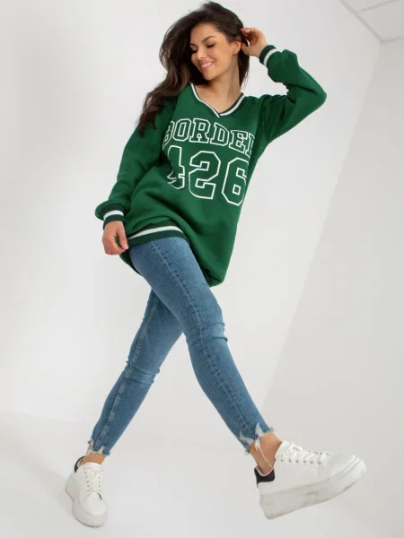 Hanorac Fashionhunters verde