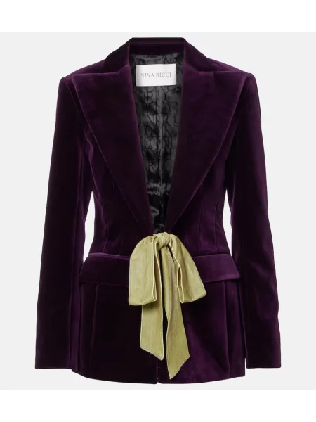 Sacou Nina Ricci de catifea violet