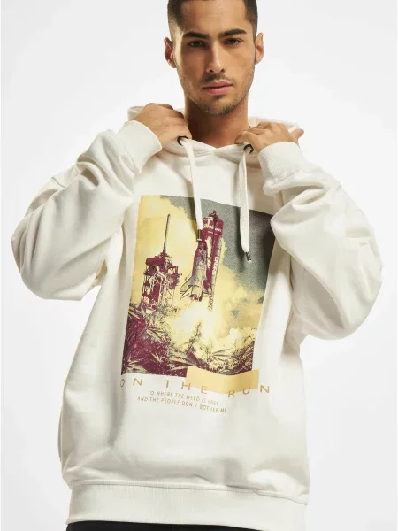 Pulover Dangerous Dngrs s kapuco bela