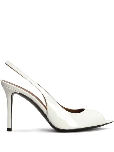 Pantofi cu toc Giuseppe Zanotti slingback alb