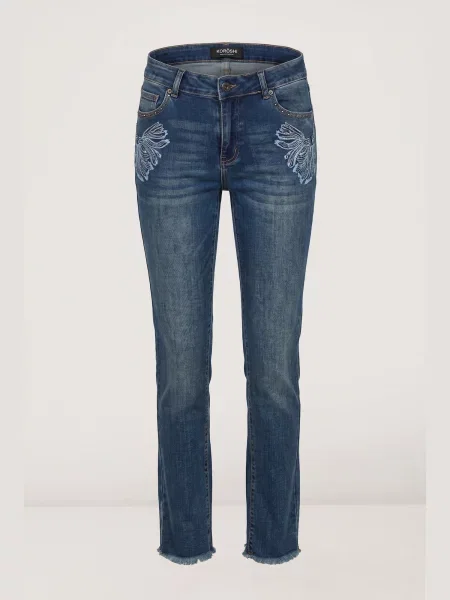 KOROSHI Džínsy denim modrá